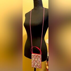 Bamboo Trading Company Pink Sequined Mini  Crossbody Bag